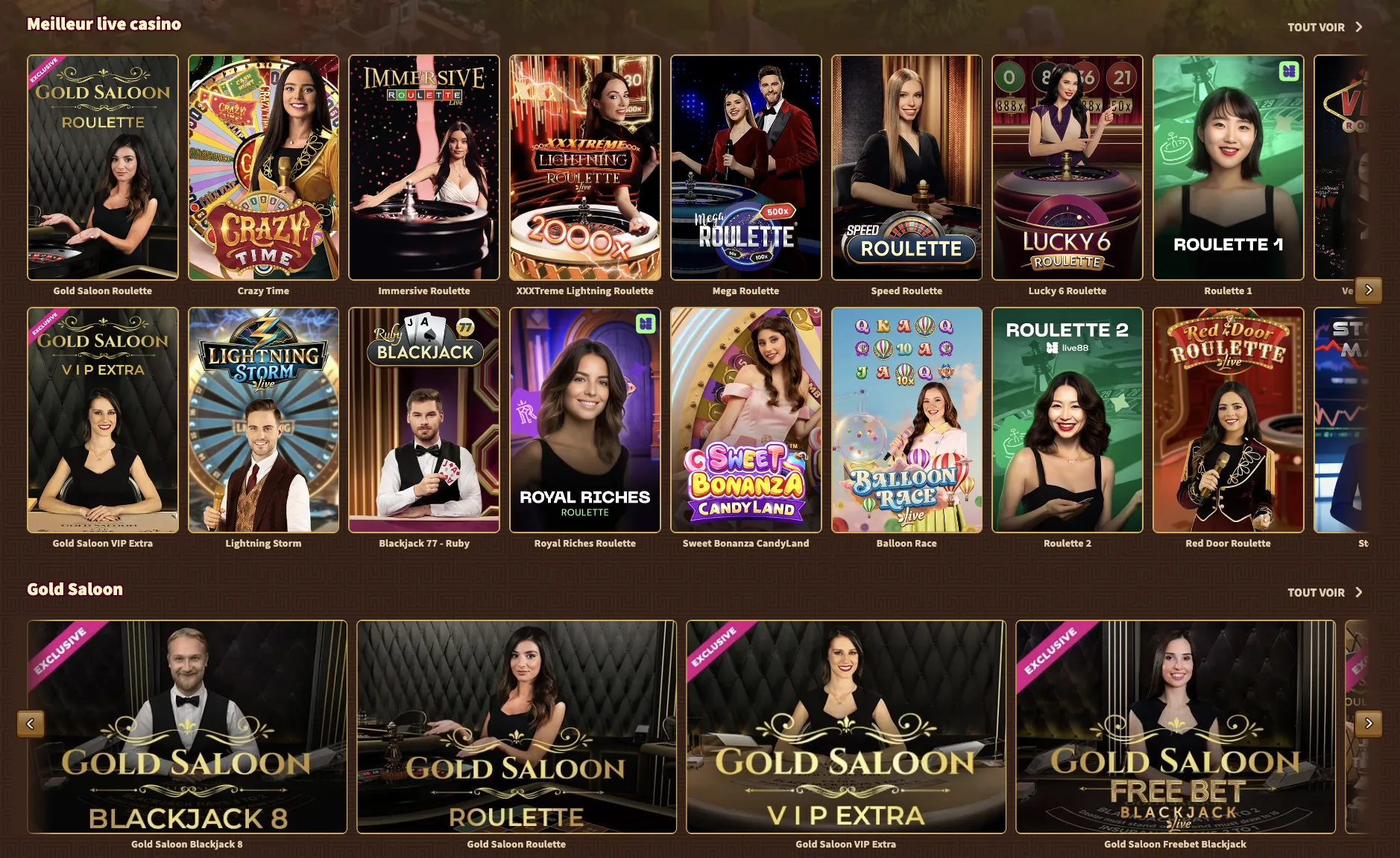 Live casinospellen bij MyEmpire Casino